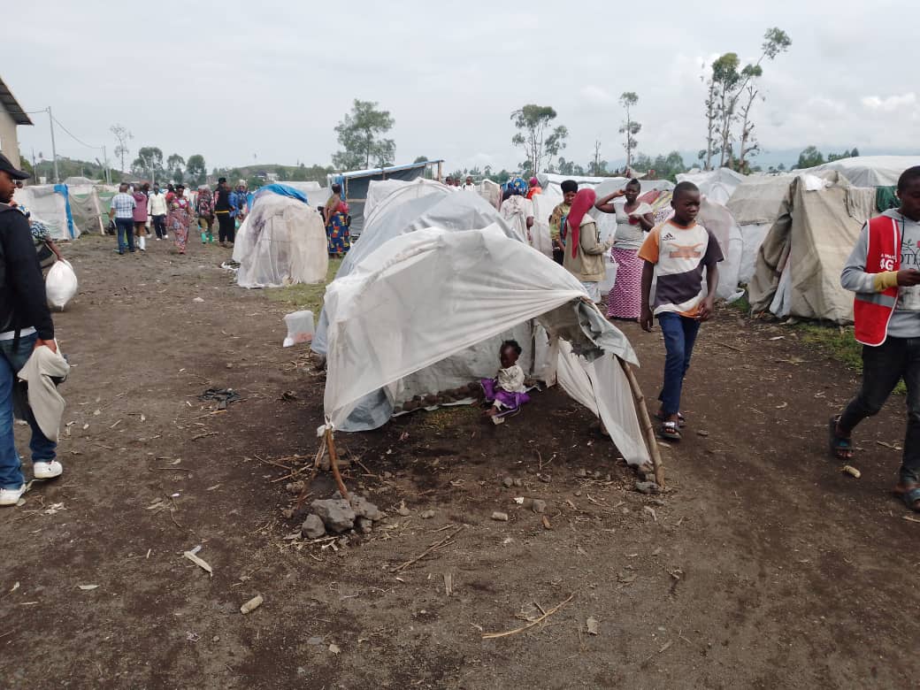 Nord-Kivu : Deux enfants périssent dans un incendie au camps des déplacés à Nyiragongo