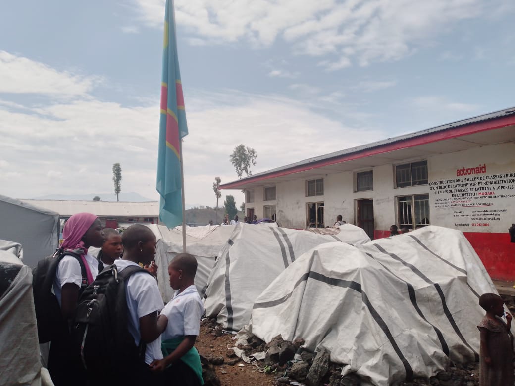 Nyiragongo : Les déplacés de guerre rendent difficiles les activités scolaires