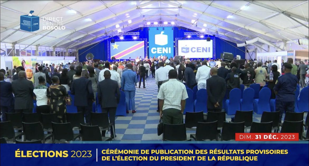 Révélation des résultats provisoires : Discours marquant du Président Kadima lors de l’élection présidentielle en RDC le 31 décembre 2023