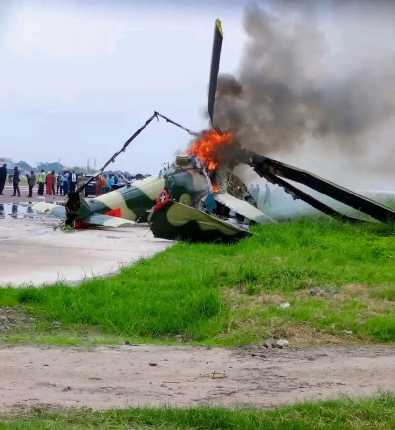Crash d&rsquo;un hélicoptère militaire à Kinshasa : un mort et deux blessés graves