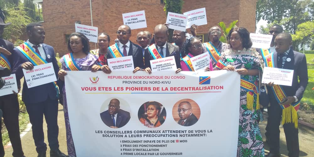 Nord-Kivu: Des élus sans émoluments, les conseillers municipaux de Goma en colère