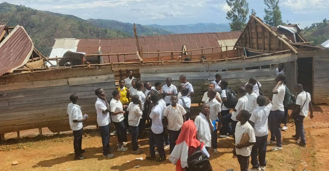 Sud-Kivu : des vents violents endommagent des écoles et des habitations à Kalehe